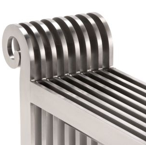 design heizkörper horizontal edelstahl wohnzimmer wohnraum heizung sanata
