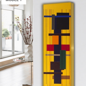 design heizkörper vertikal küche wohnzimmer wohnraum heizung abstrakt