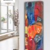 design heizkörper vertikal küche wohnzimmer wohnraum heizung abstrakt