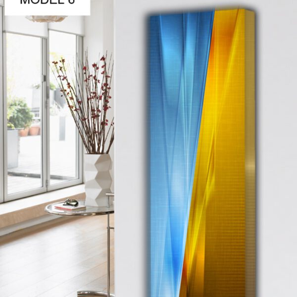 Vertikale Design Heizkörper Wohnzimmer