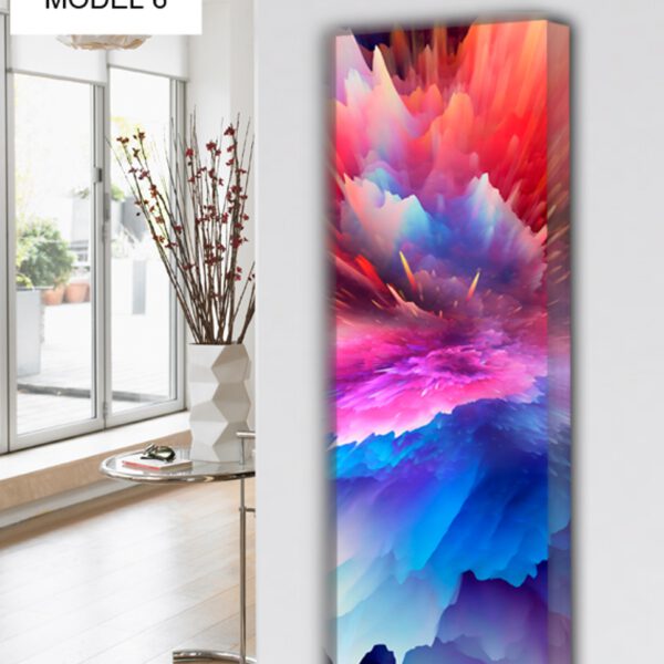 Vertikale Design Heizkörper Wohnzimmer