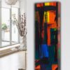 design heizkörper vertikal küche wohnzimmer wohnraum heizung abstrakt