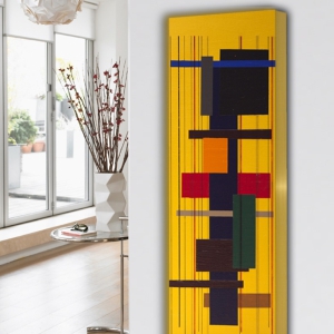 design heizkörper vertikal küche wohnzimmer wohnraum heizung abstrakt
