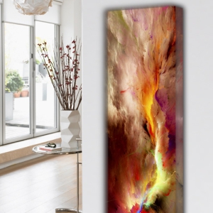 design heizkörper vertikal küche wohnzimmer wohnraum heizung abstrakt