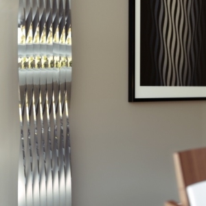 Edelstahl design heizkörper vertikal essa küche wohnzimmer wohnraum heizung
