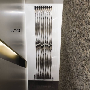 Edelstahl design heizkörper vertikal essa küche wohnzimmer wohnraum heizung