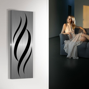 design heizkörper vertikal küche wohnzimmer wohnraum heizung flames
