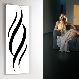 design heizkörper vertikal küche wohnzimmer wohnraum heizung flames