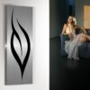 design heizkörper vertikal küche wohnzimmer wohnraum heizung leaf