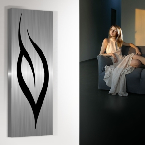 design heizkörper vertikal küche wohnzimmer wohnraum heizung leaf