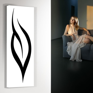 design heizkörper vertikal küche wohnzimmer wohnraum heizung leaf